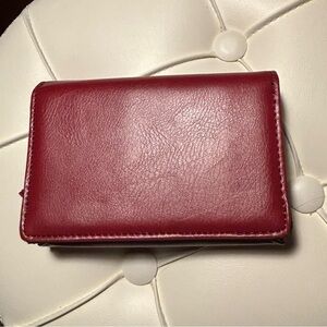 Elegant Red Leather Wallet